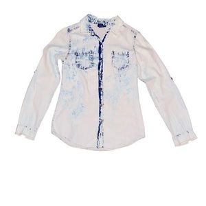 Cotton Express Women Long Sleeve Button Down Shirt